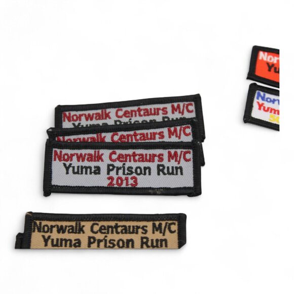 Norwalk Centaurs M/C Yuma Prison Run Patch & Pin Collection 2012-2015 - Picture 4 of 14